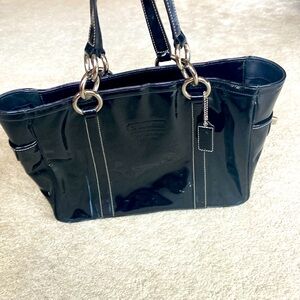 Coach purse. Gently used-excellent condition. Black Patent leather.